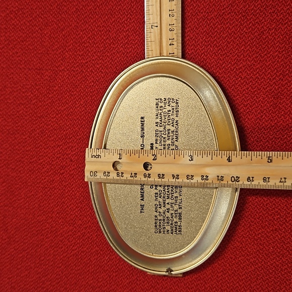 Currier & Ives decorative trays American Homestead Set of 4 Seasons vintage - Picture 11 of 11